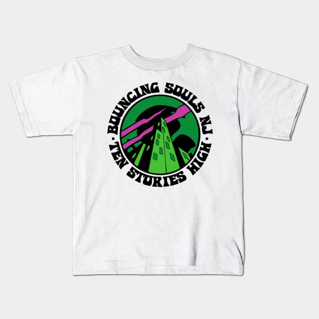 The Bouncing Souls 7 Kids T-Shirt by Edwin Vezina